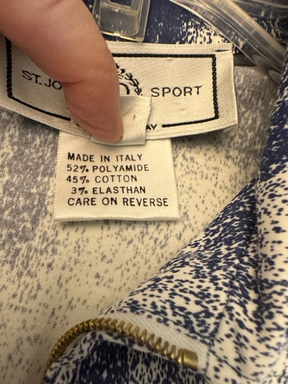 St. John Sport Navy & White Sport Jacket - Picture 4 of 4